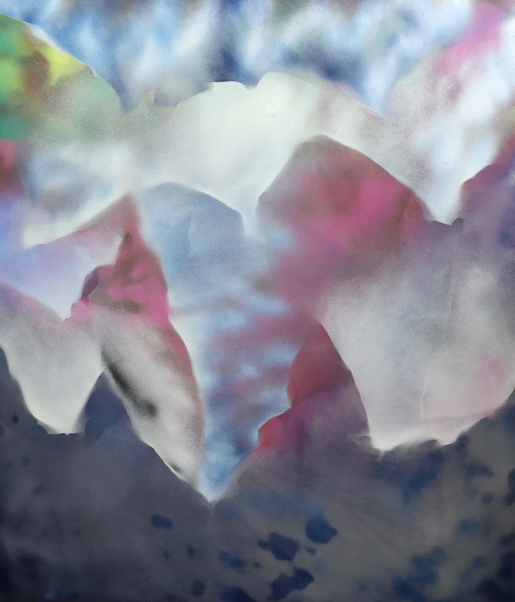 Sidney Nolan (Australian, 1917-1992), Cloud Scene, oil on canvas, 183 x 161cm, Please note this lot attracts an additional import tax of 5% on the hammer price